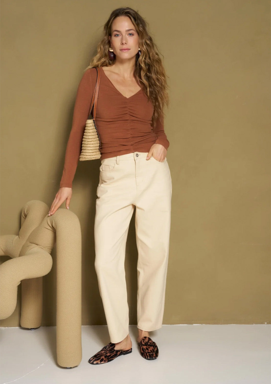 Dames - lofty manner - broek - Kavi - High Rise Barrel