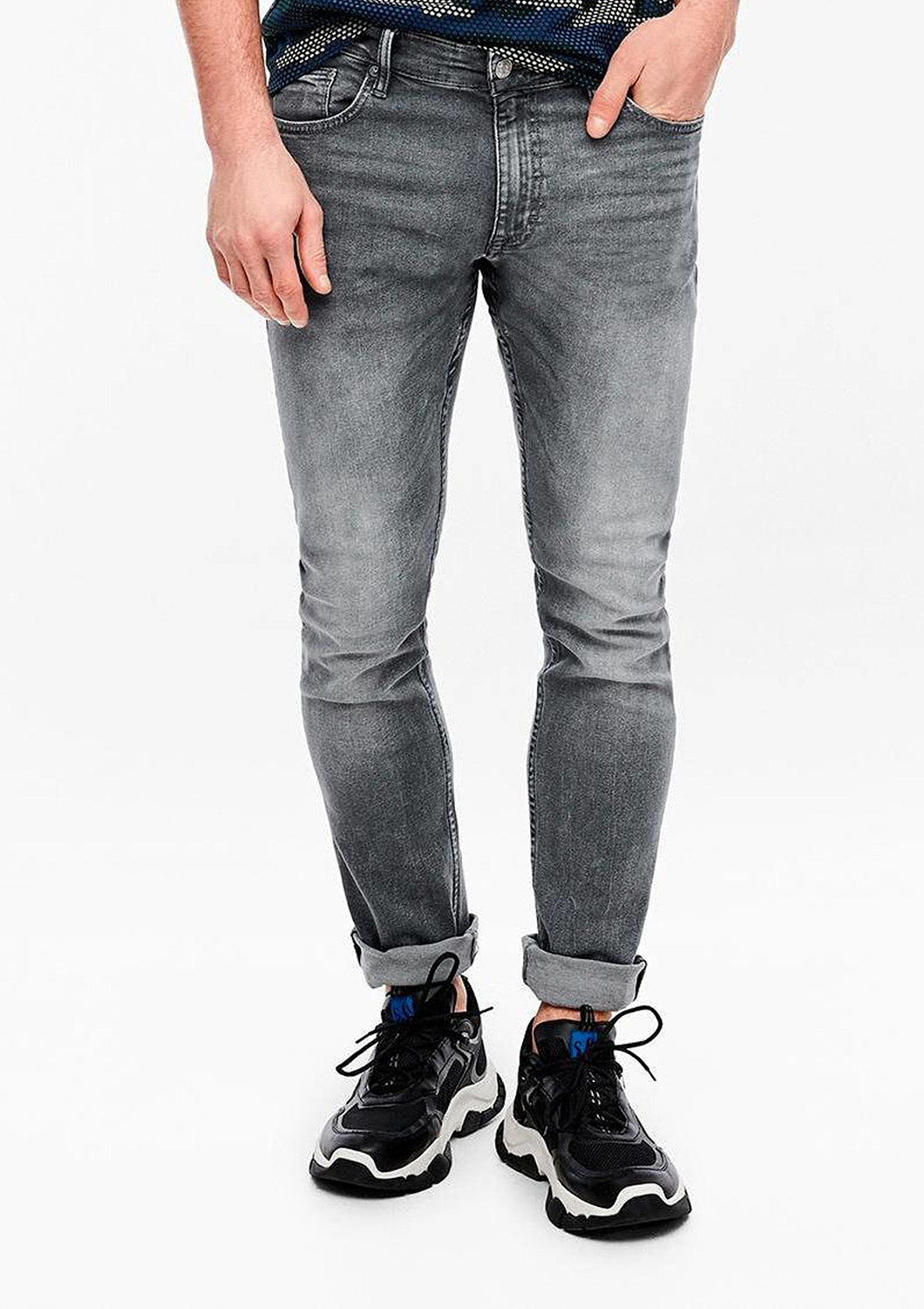 Heren - jeans - rick - grijs