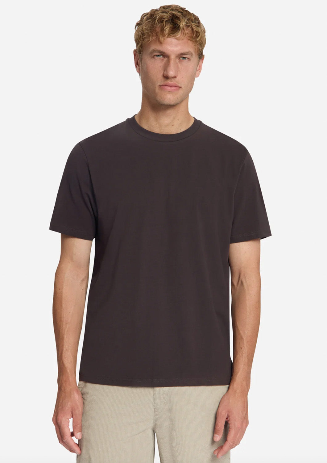 Heren - No Excess - basic t-shirt - dark brown