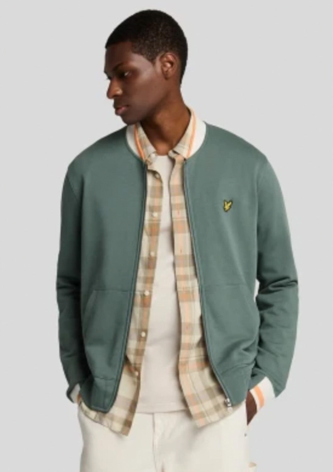 Heren - lyle&scott - vest - green mercurial
