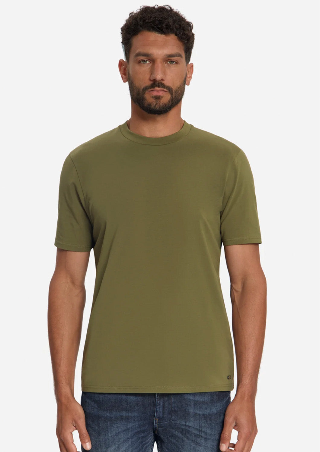Heren - No excess - Basic t-shirt - Khaki