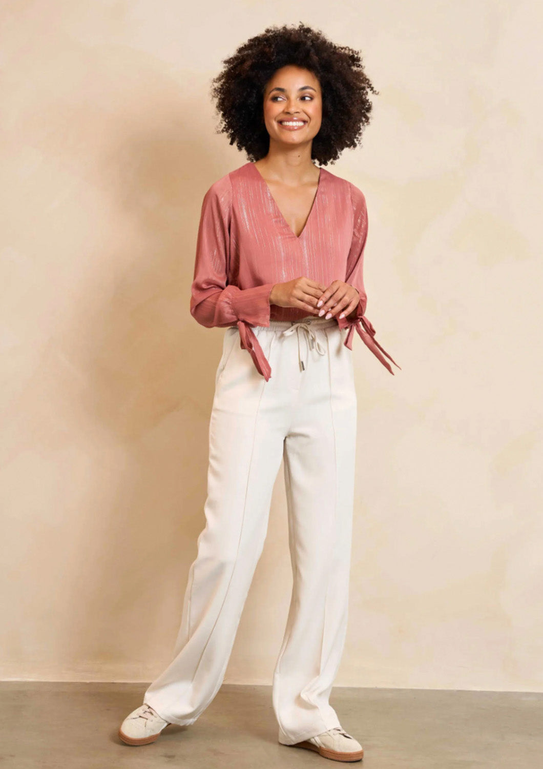 Dames - lofty manner - broek - serin - ecru