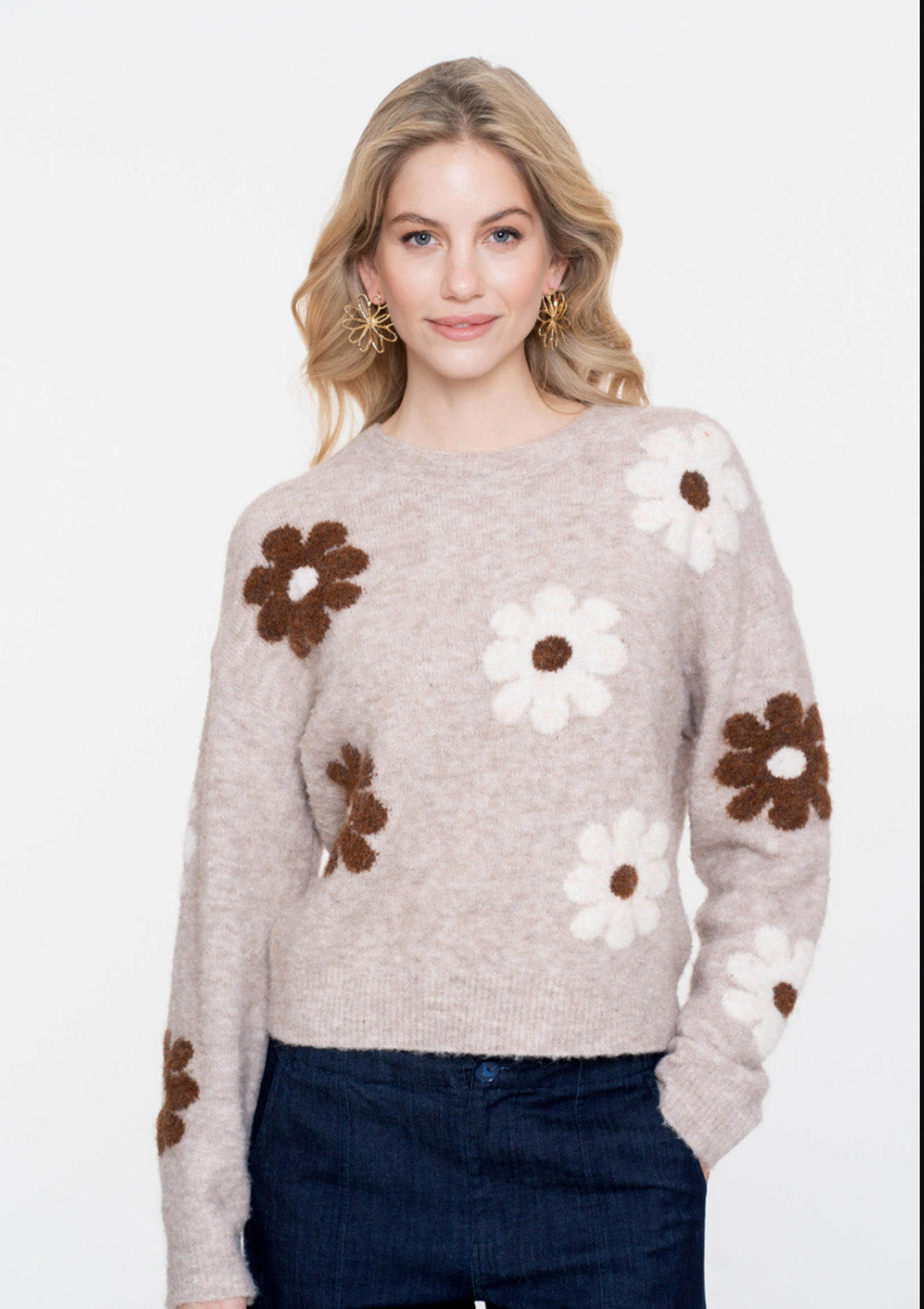 Dames - geisha - trui met bloemen