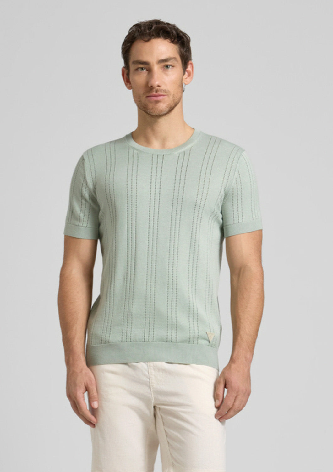 heren - guess - t-shirt knit - green