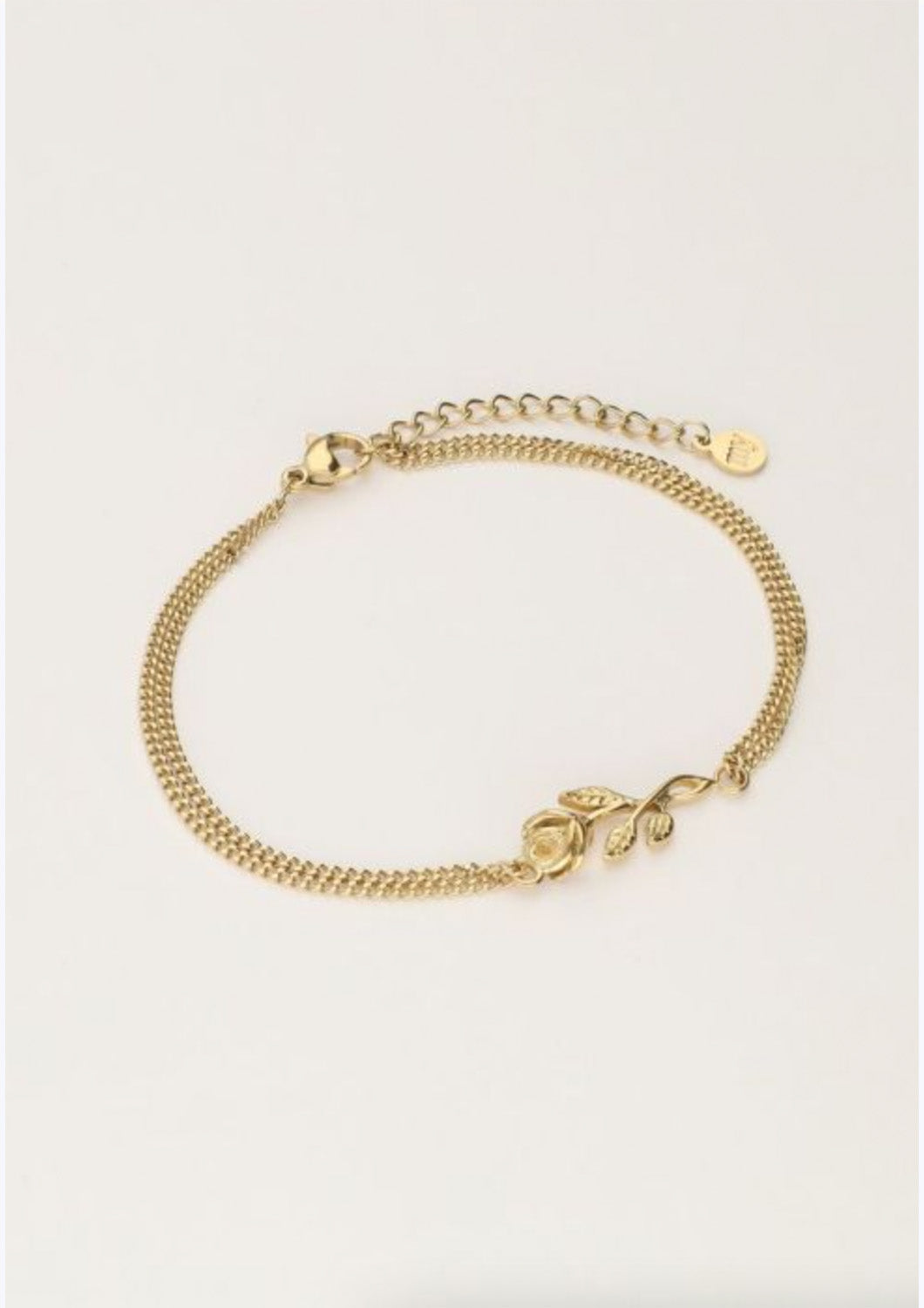 Dames - my jewellery - Vintage armband met platte roos