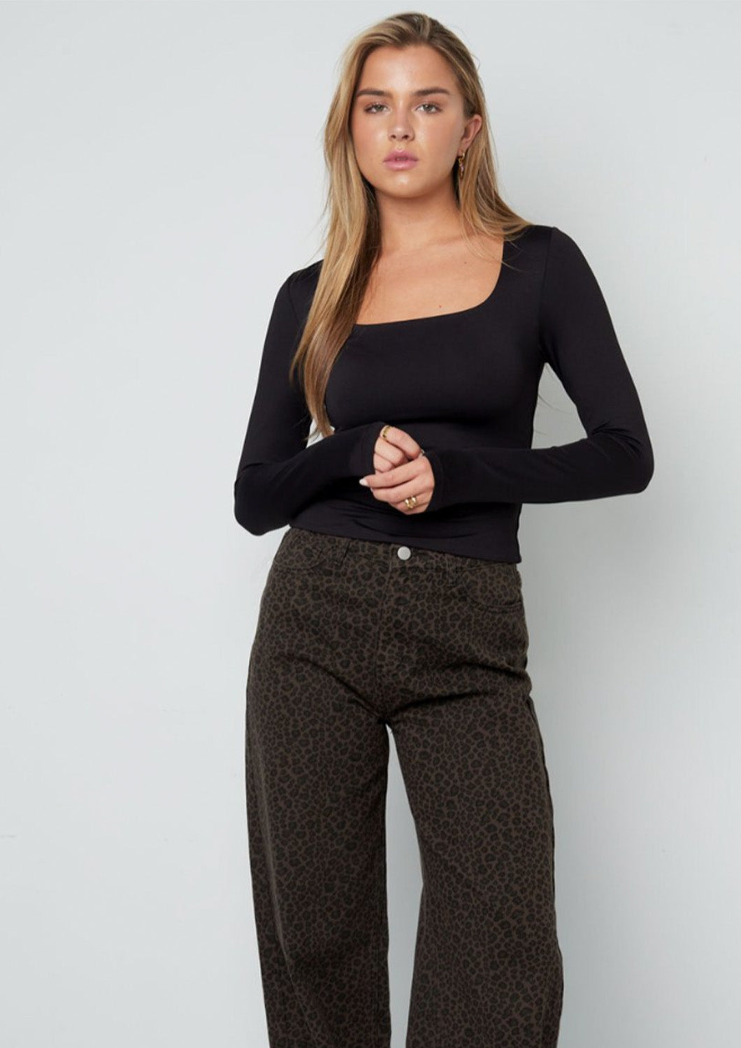 Dames - selected by global fashion - long sleeve - zwart