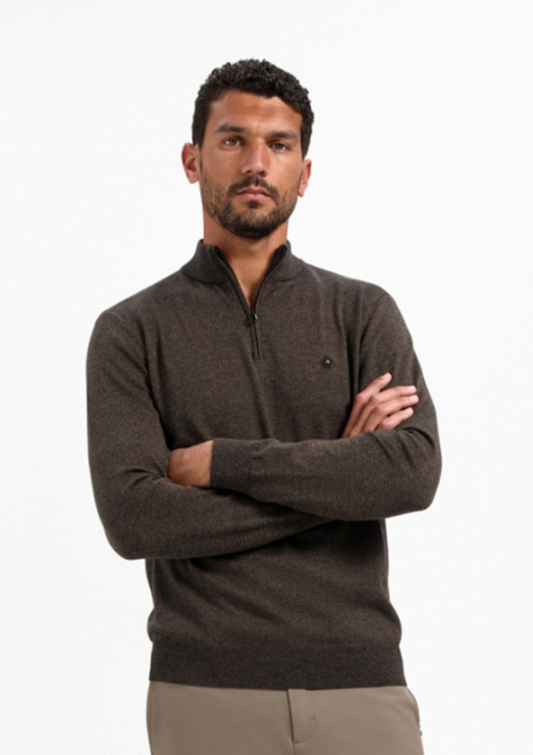 Pullover - Half zip - No excess - Melange