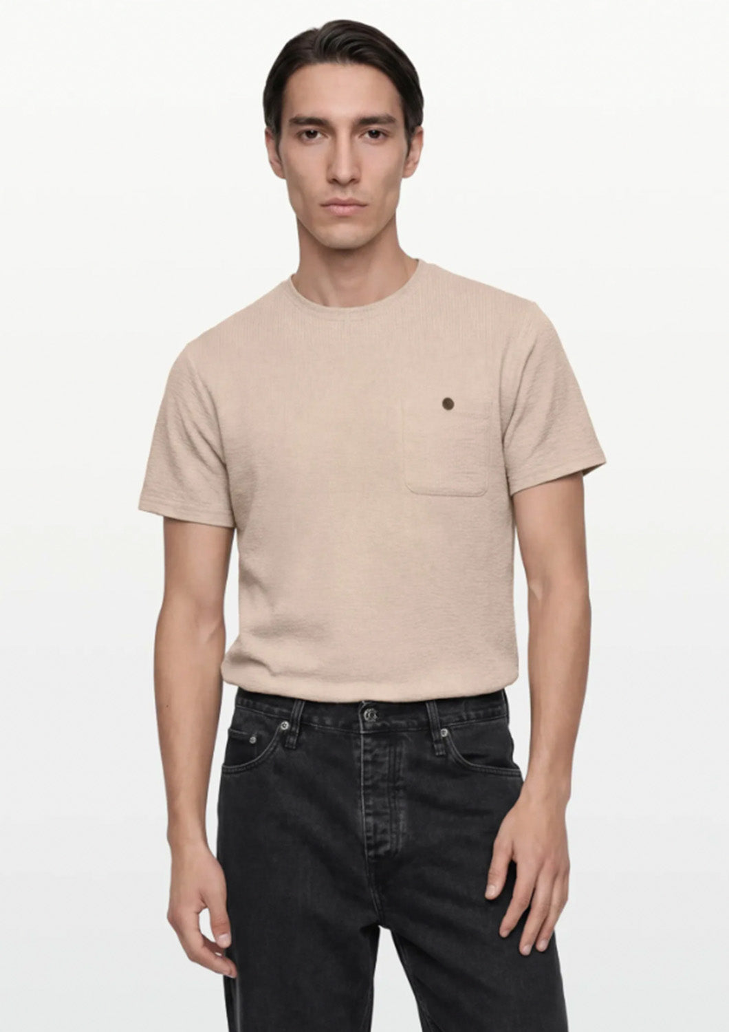Heren - indicode - T-shirt - nova - sand