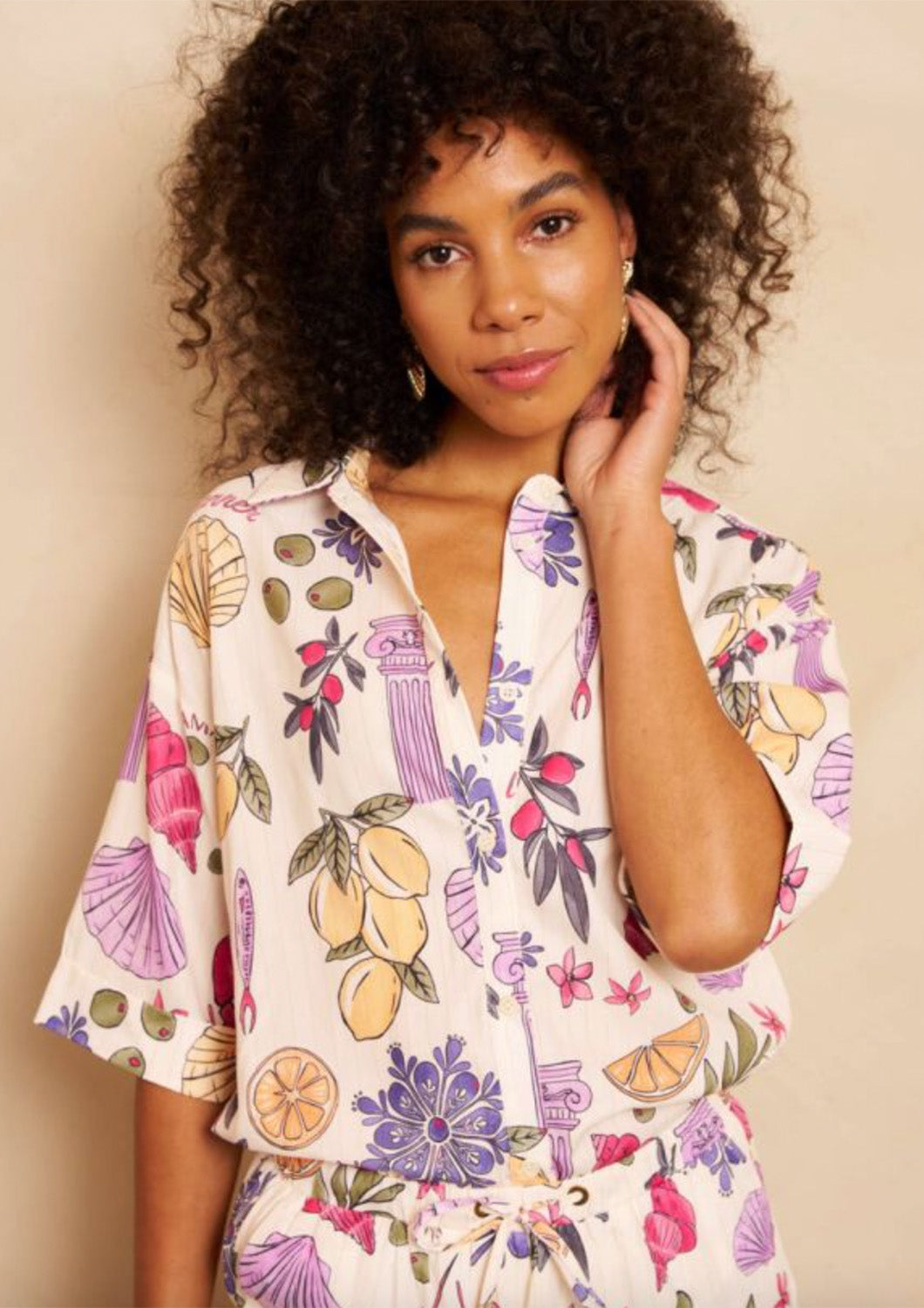 Dames - lofty manner - blouse - iris