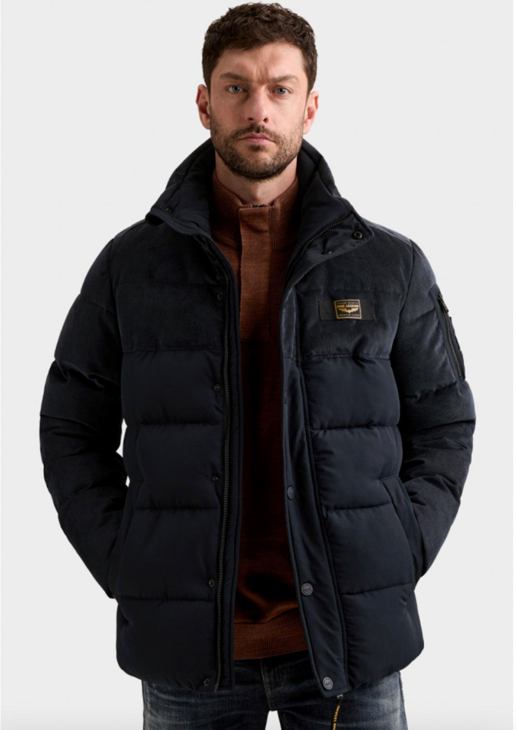 Heren - PME legend - jas - regular fit - gobbler mix - salute (blauw)