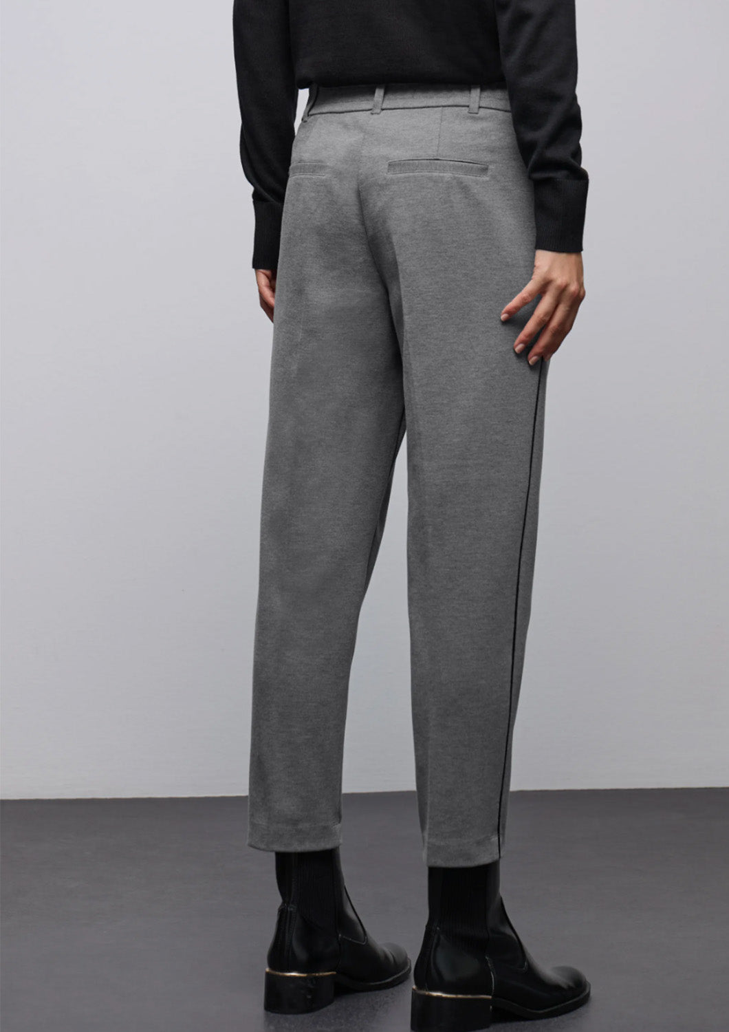 Dames - street one - chino met shiny piping