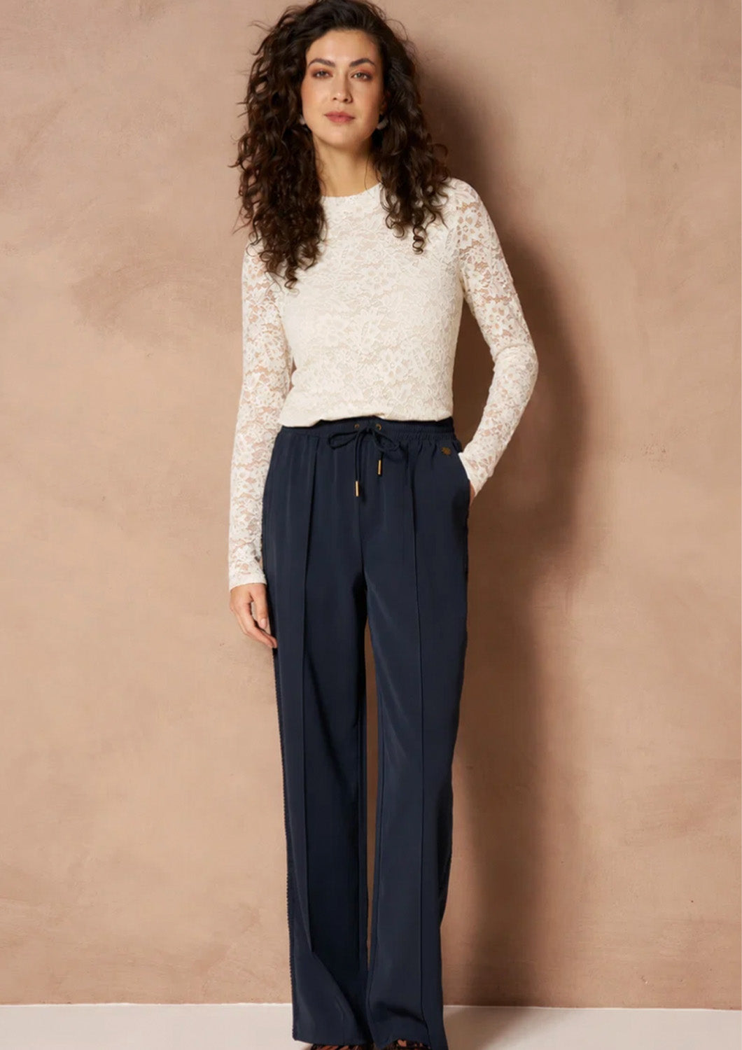 Dames - Lofty Manner - Broek - Marine blauw - Inna