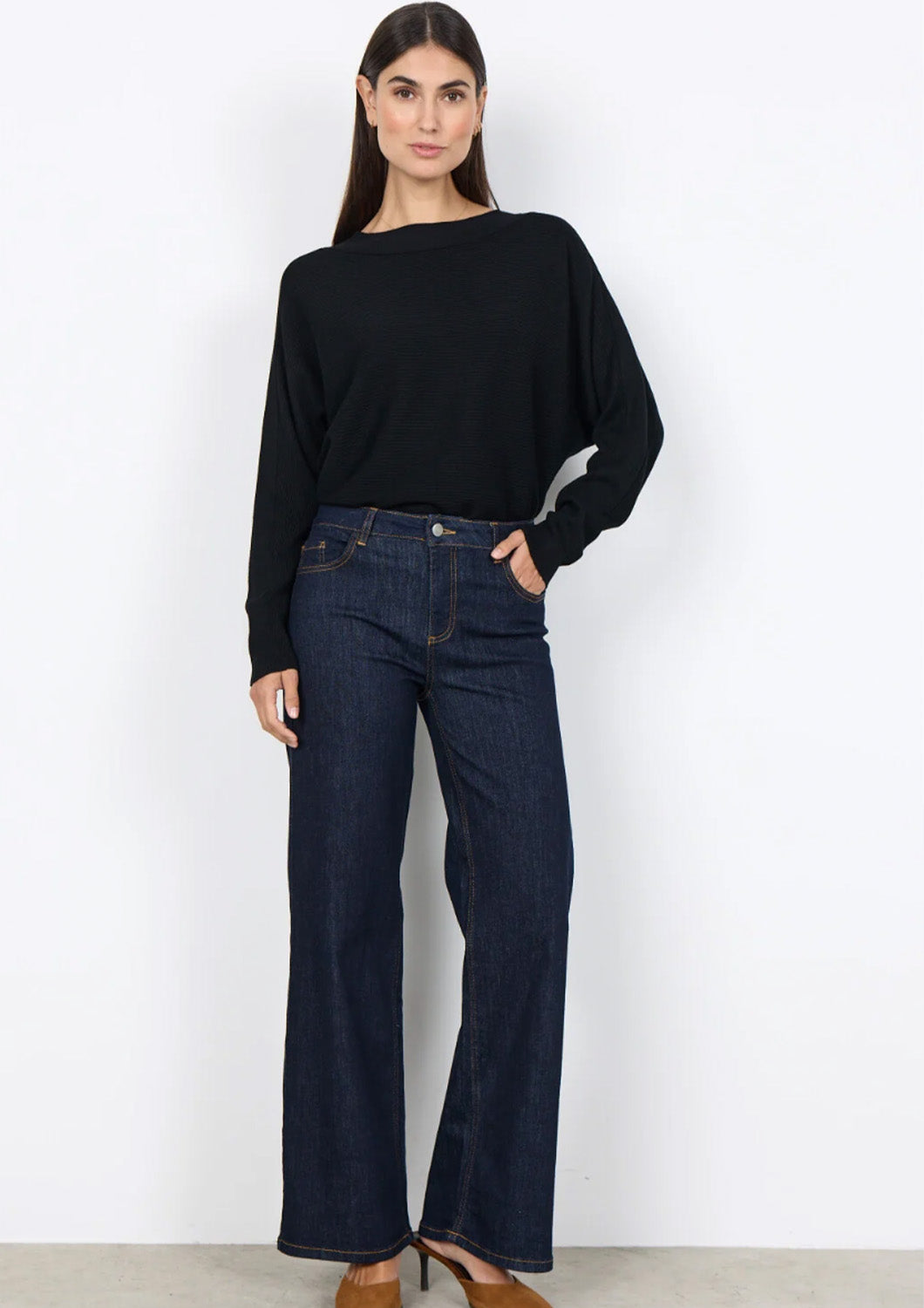 Dames - Soyaconcept - Broek - Jeans - Donker blauw - Kimberly