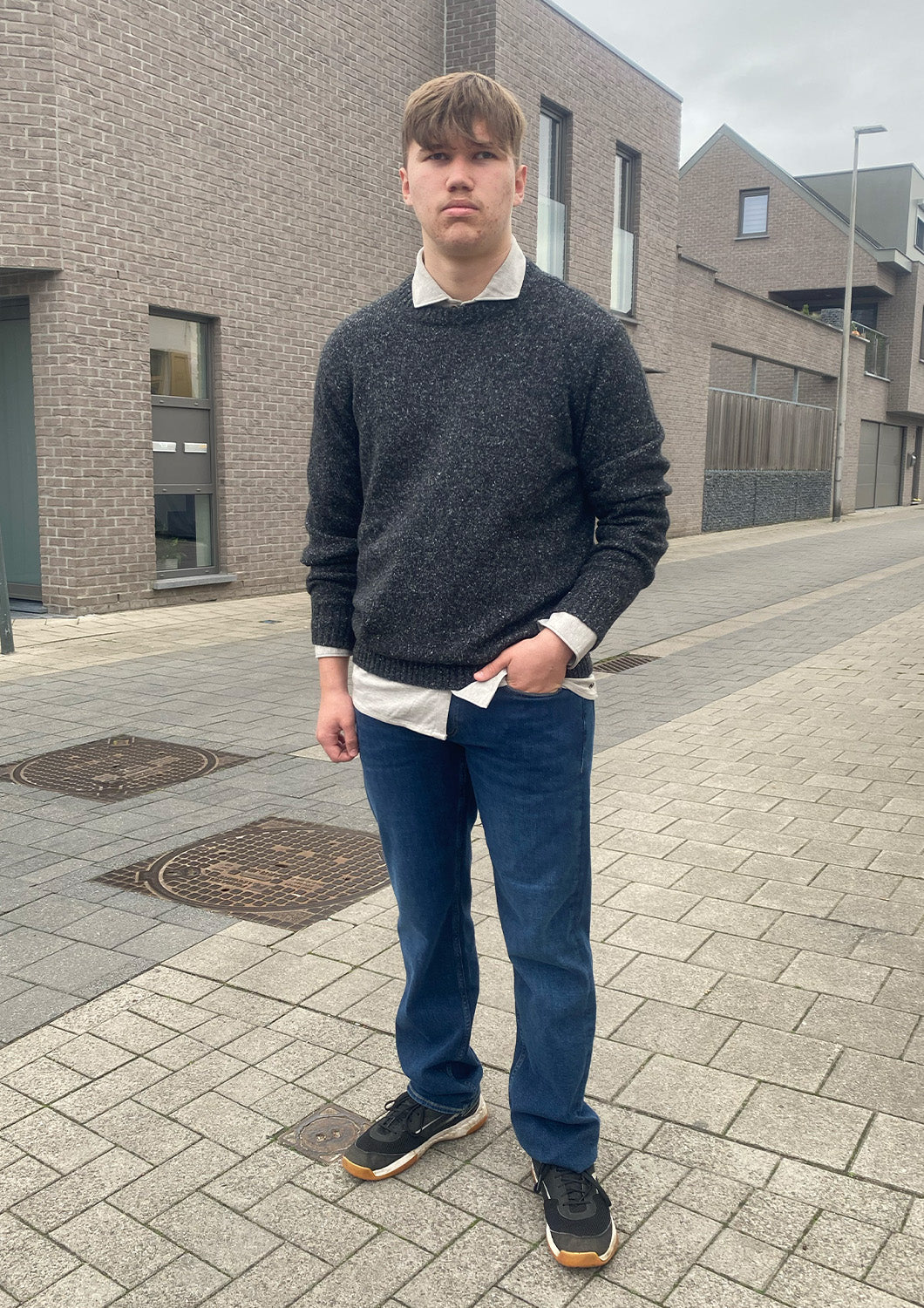 Heren - indicode - trui - grijs