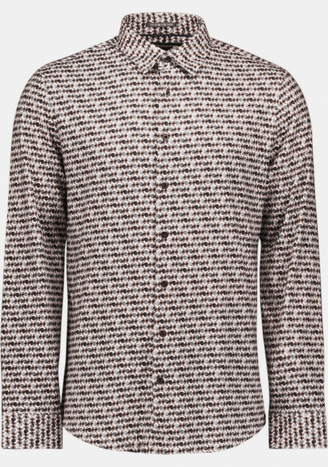 Heren - no excess - hemd - retro print