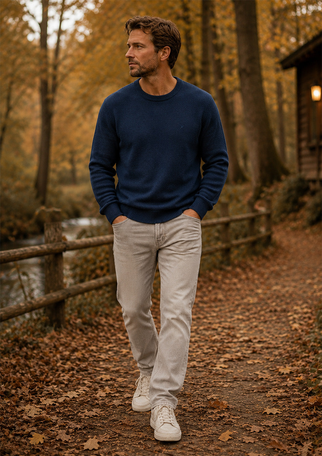 Heren - Indicode - Trui - Sky captain blauw - Margous