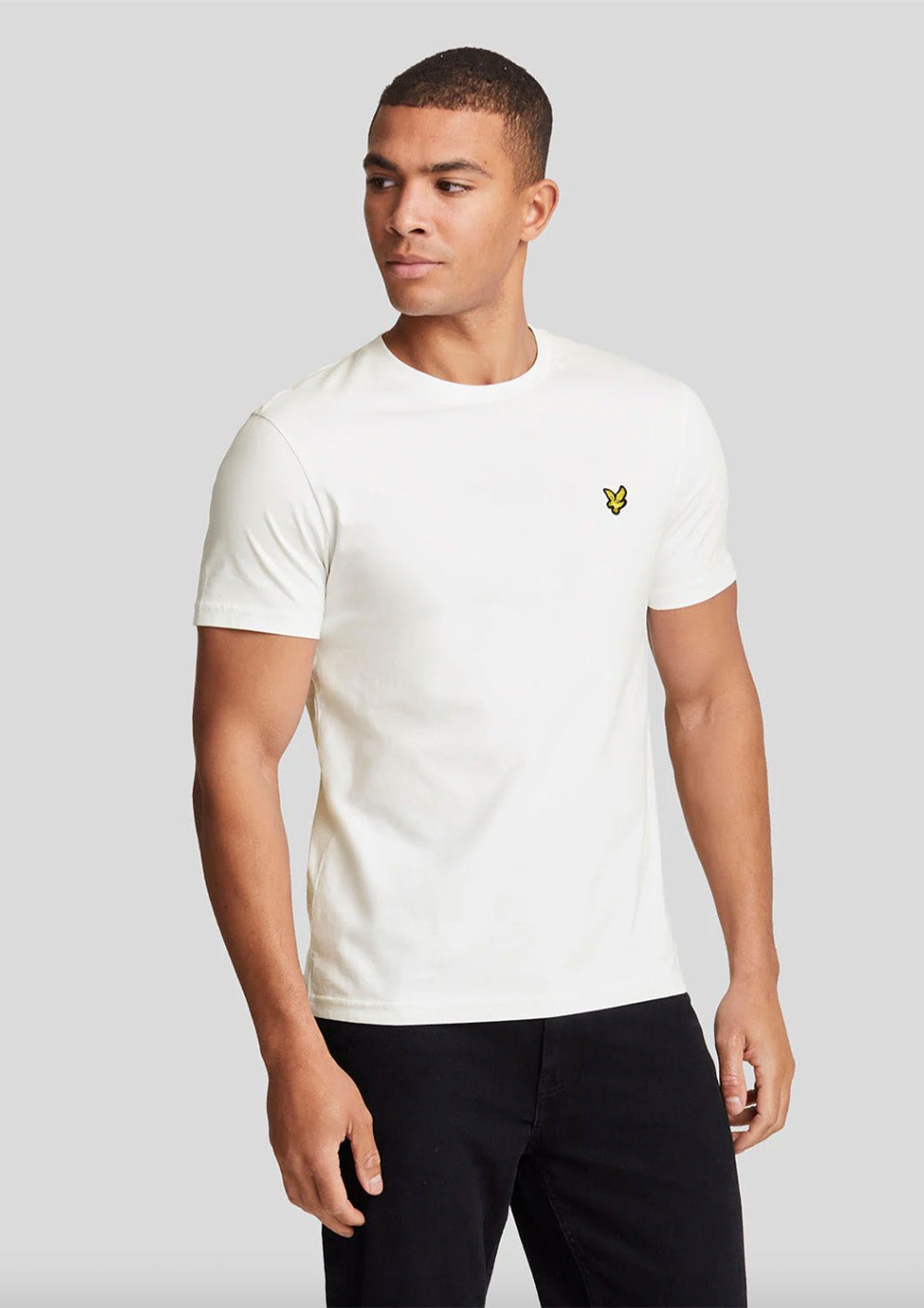 Heren - lyle&scott - basic T-shirt - wit