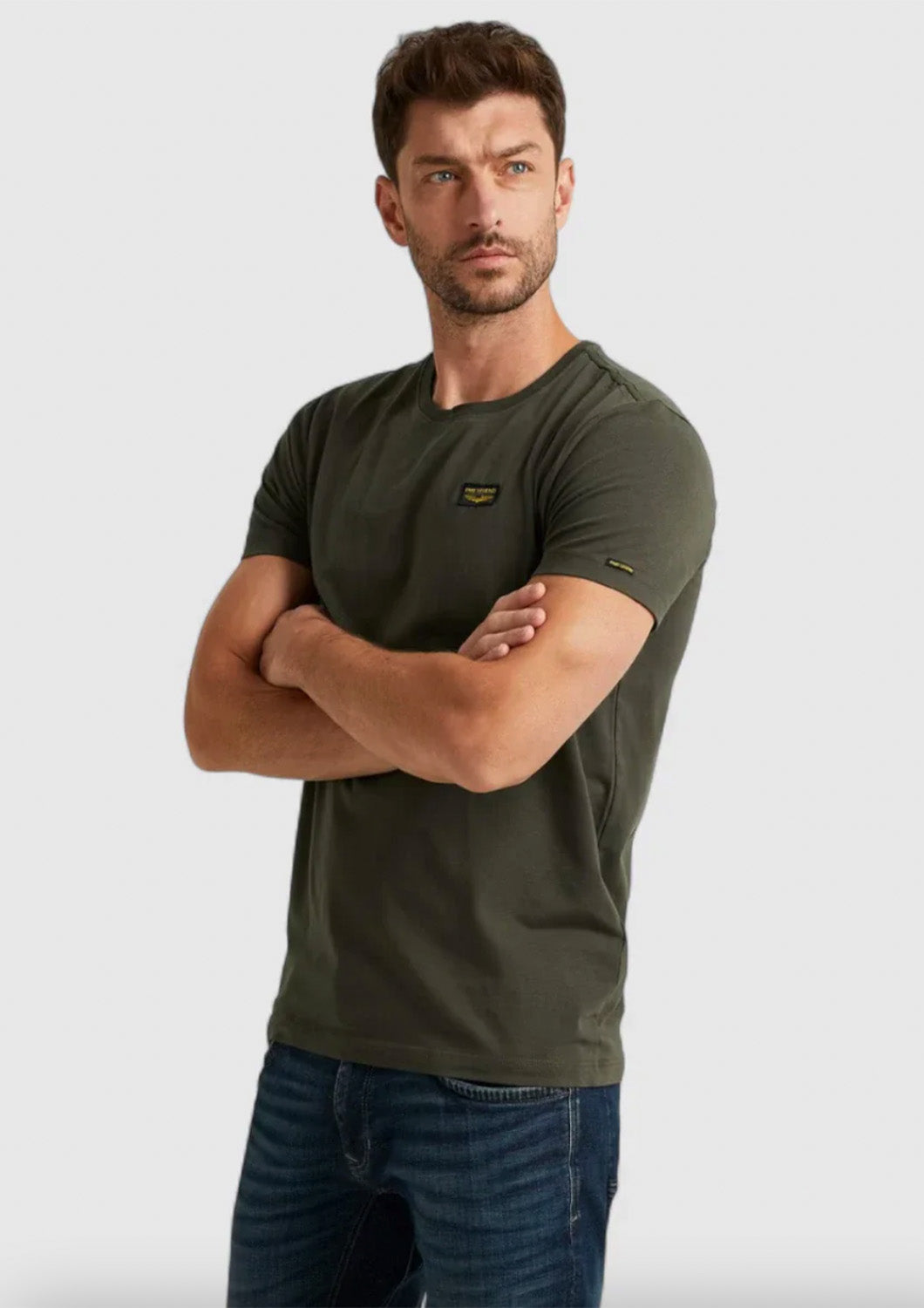 Heren - PME legend - basic T-shirt - Khaki