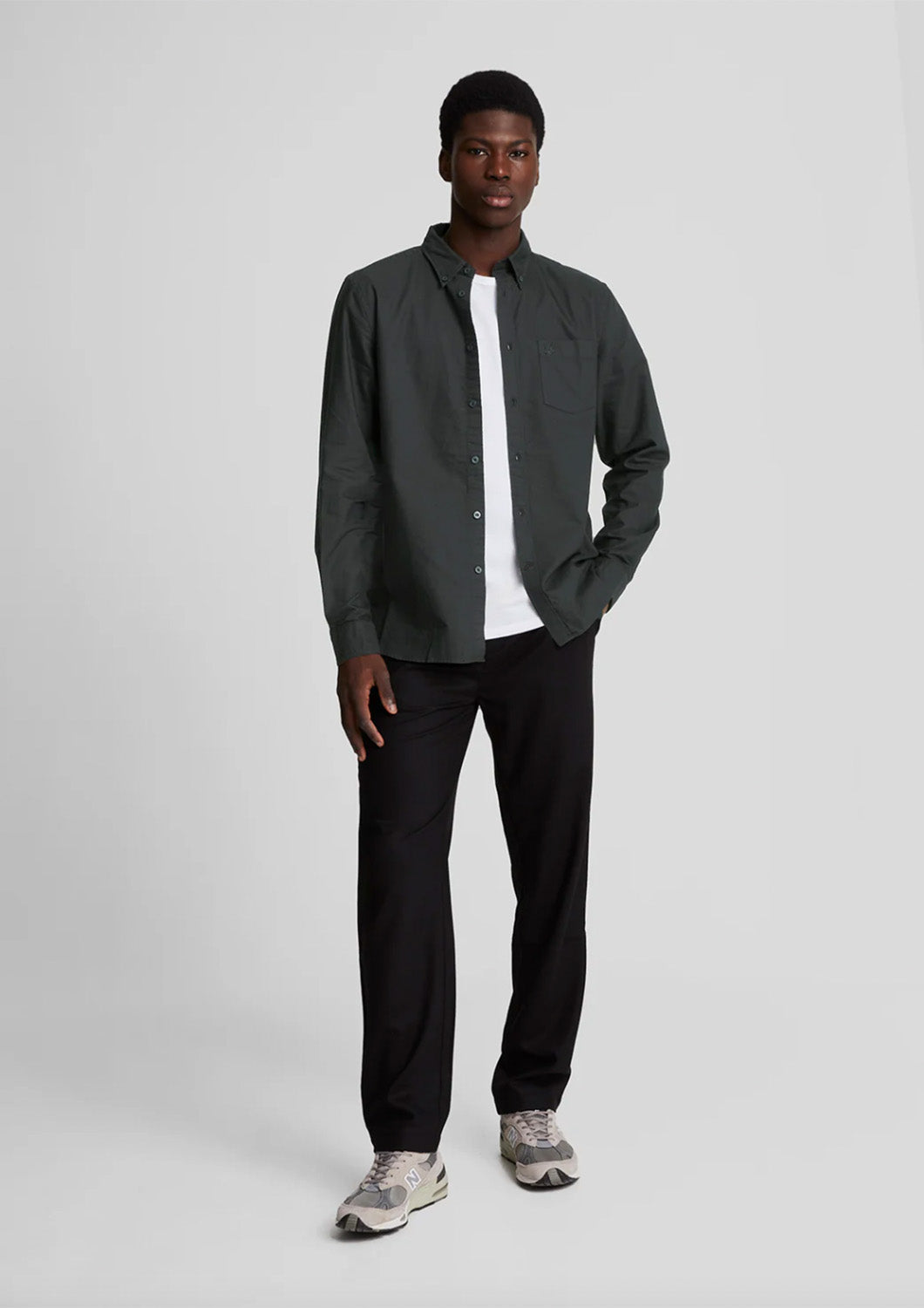 Heren - hemd - regular fit - zwart