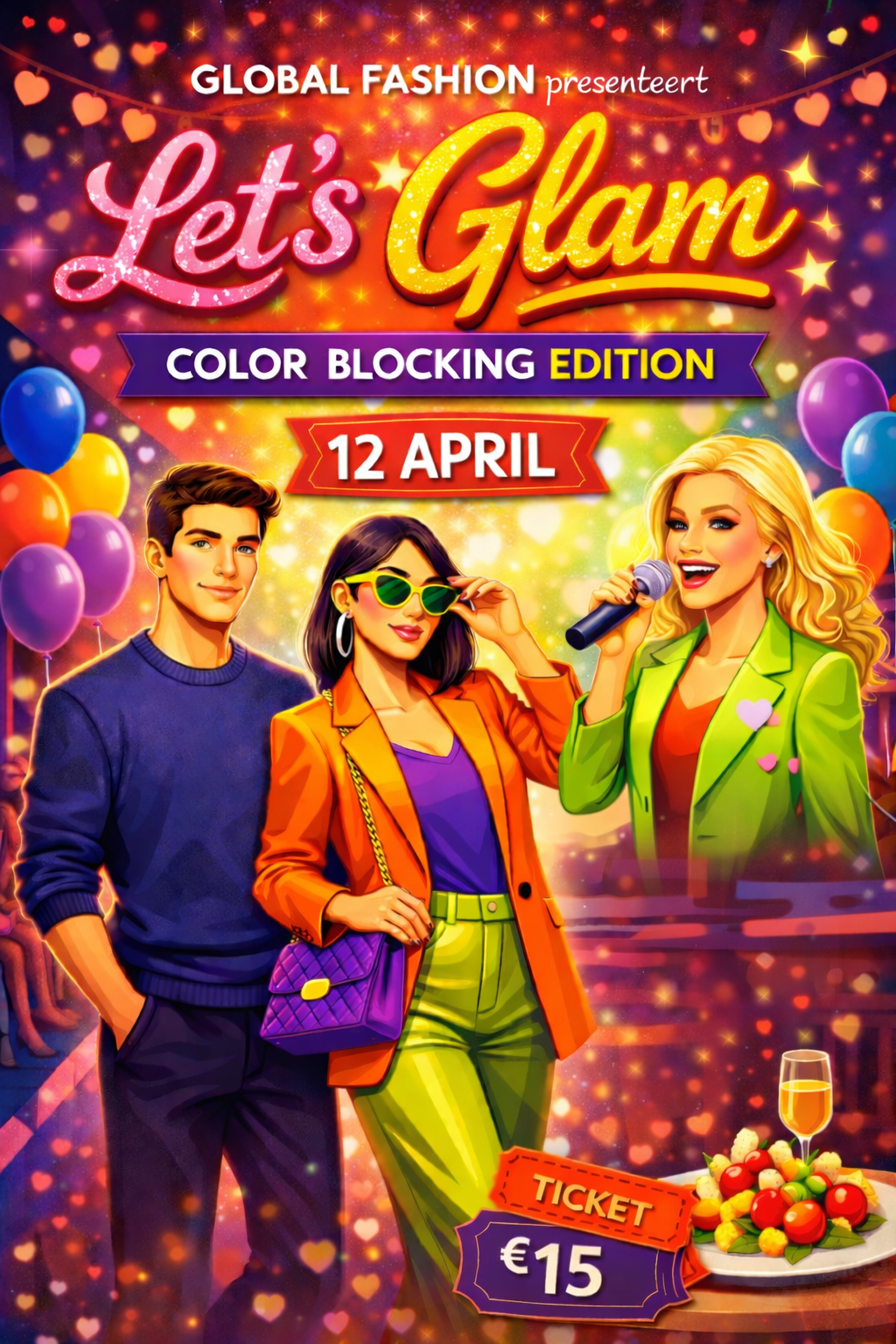 🎨 Color Blocking Glamm — zondag 12 april