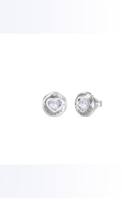 Dames - oorbellen - rolling hearts - zilver