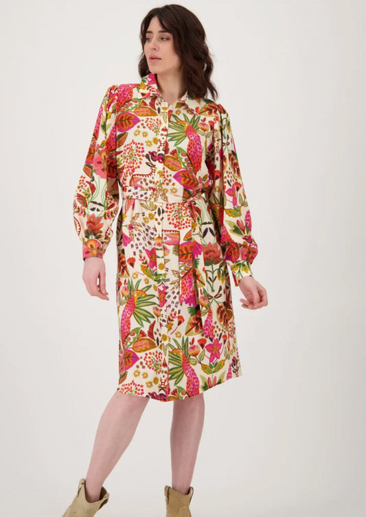 Dames - geisha - jurk - tropical fall