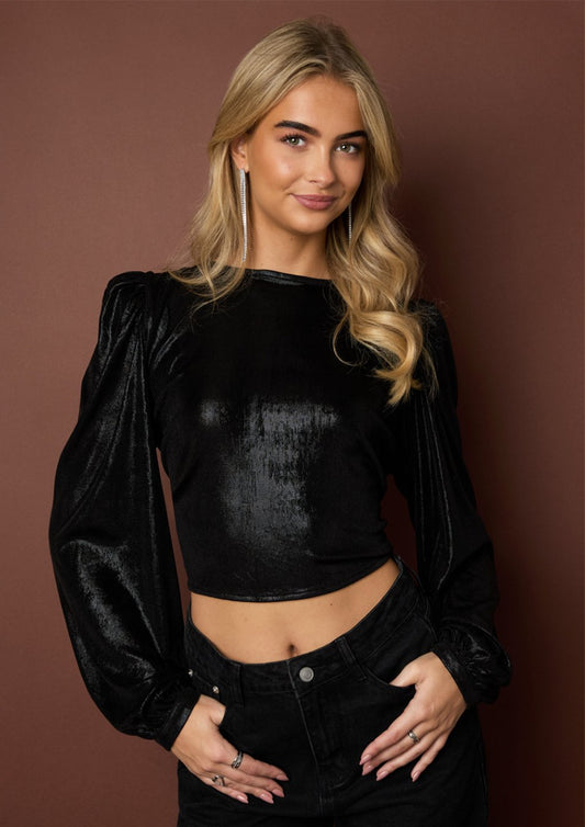 Dames - selected by global fashion - blouse - blair - zwart