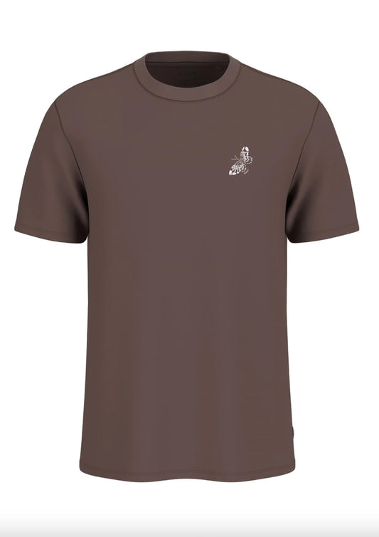 heren - guess - t-shirt back print - vlinders