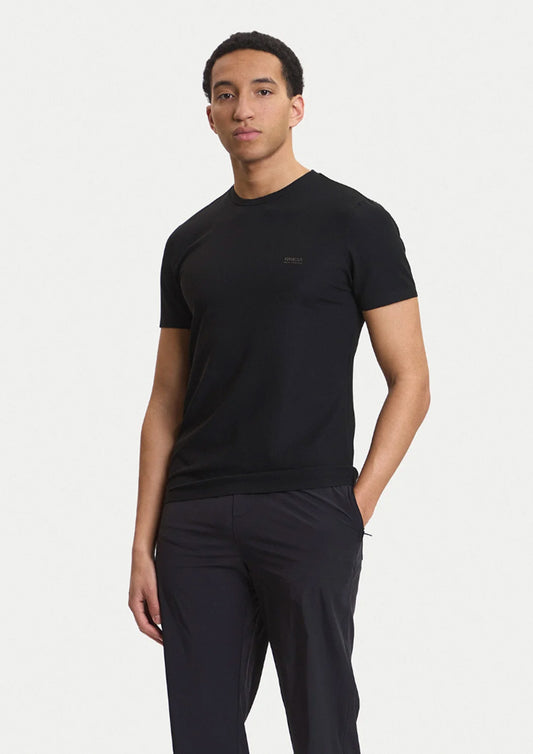 heren - guess - t-shirt tech strech - zwart