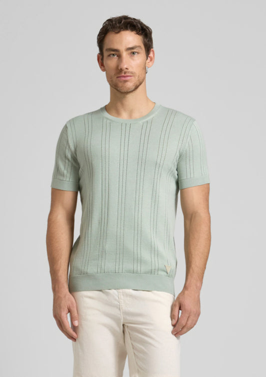 heren - guess - t-shirt knit - green