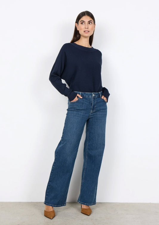 Dames - soyaconcept - jeans broek - dark blue