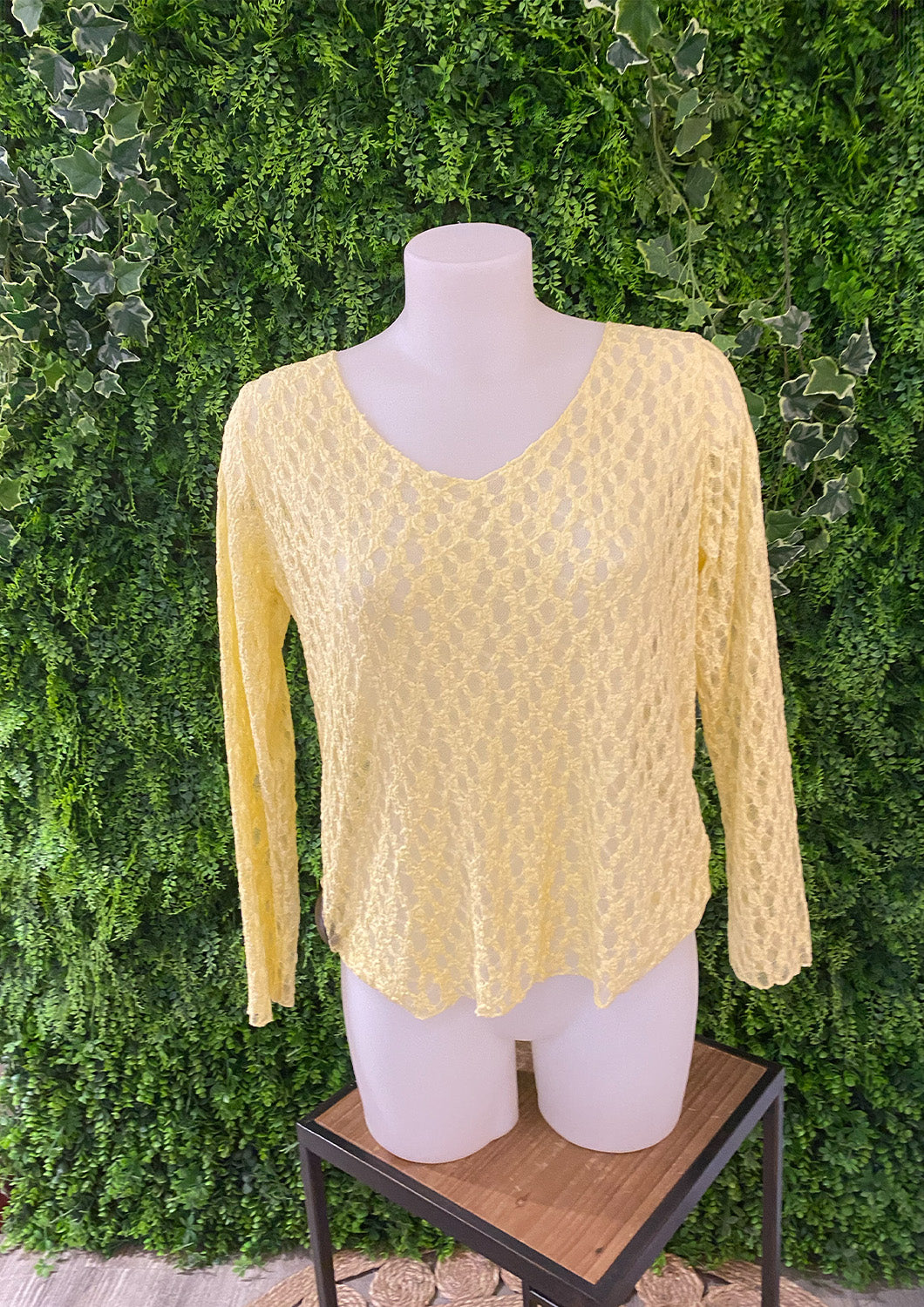 Dames - just woman by matteo - blouse - roveto - geel