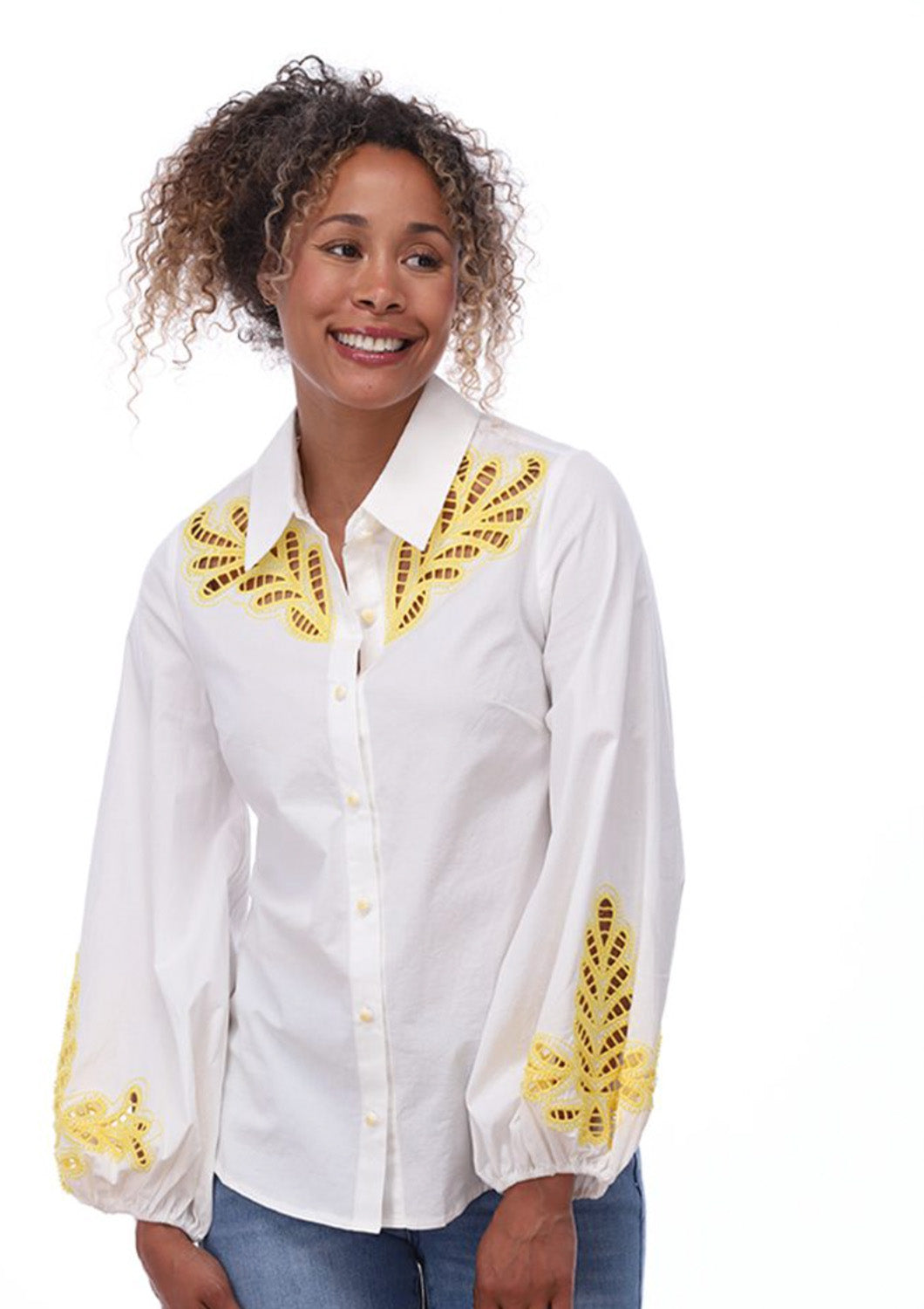 Dames - you're my lobster - blouse - elena - lemon zest
