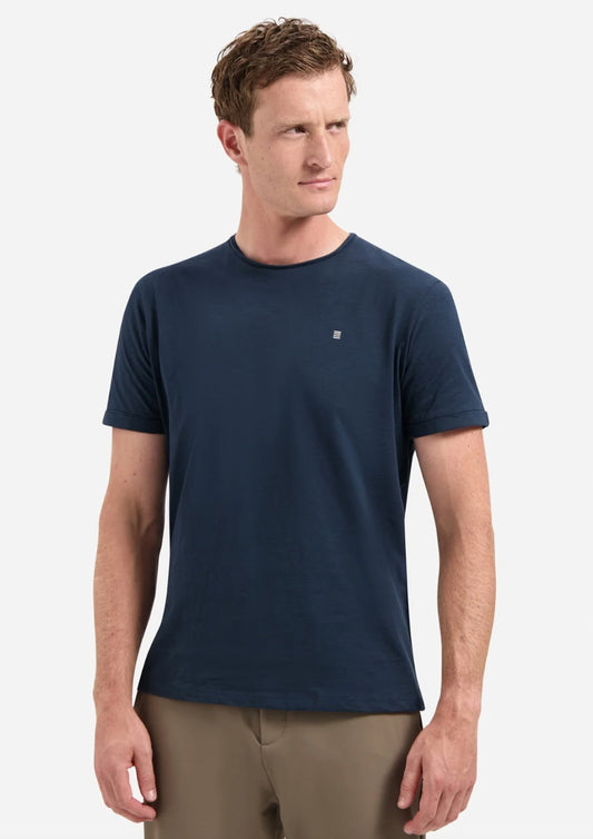 Heren - No Excess - T-shirt basic - Night blue