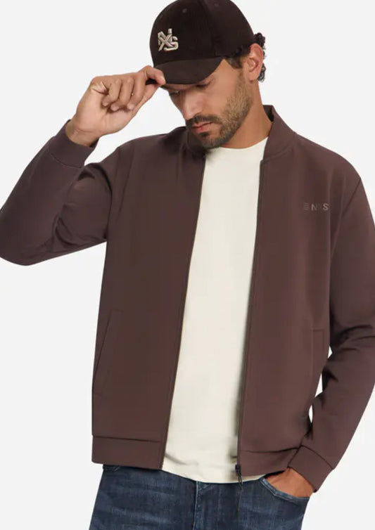 Heren - no excess - vest - bruin