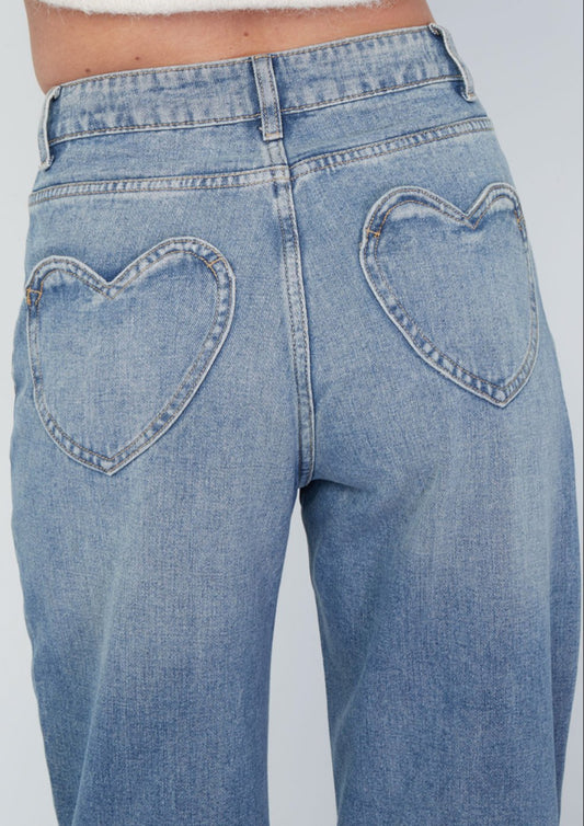 Dames - gimme - broek - the heartless denim - blue
