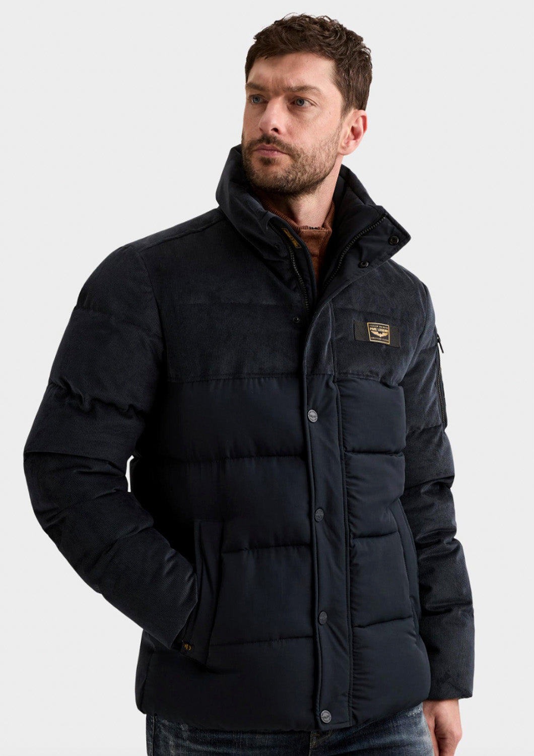 Heren - PME legend - jas - regular fit - gobbler mix - salute (blauw)