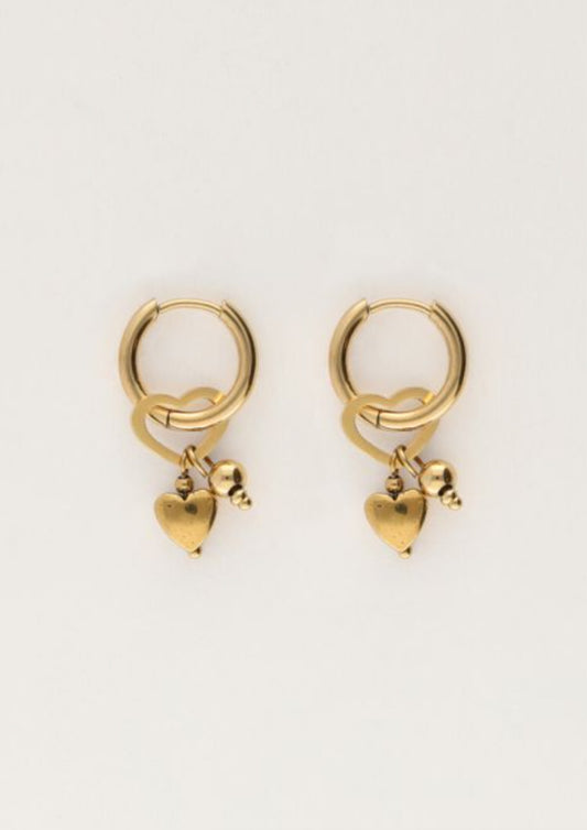 Dames - my jewellery - Kleine oorringen met diverse hartjes