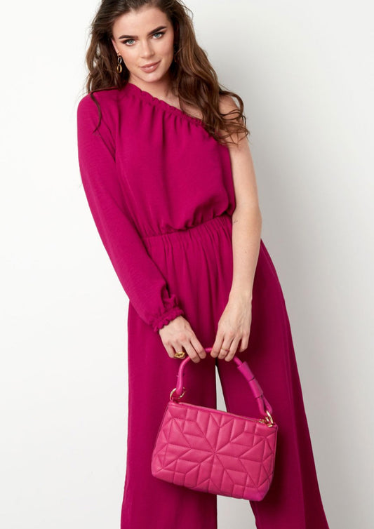 Dames - selected by global fashion -handtas -  colette - wijn rood