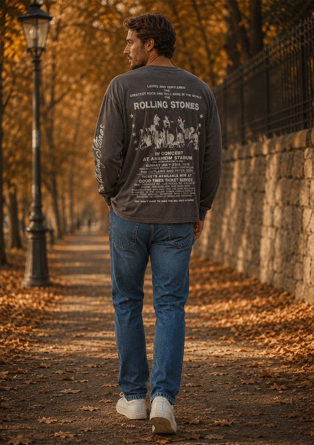 Uni sex - Guess Jeans - long sleef - Rolling Stones