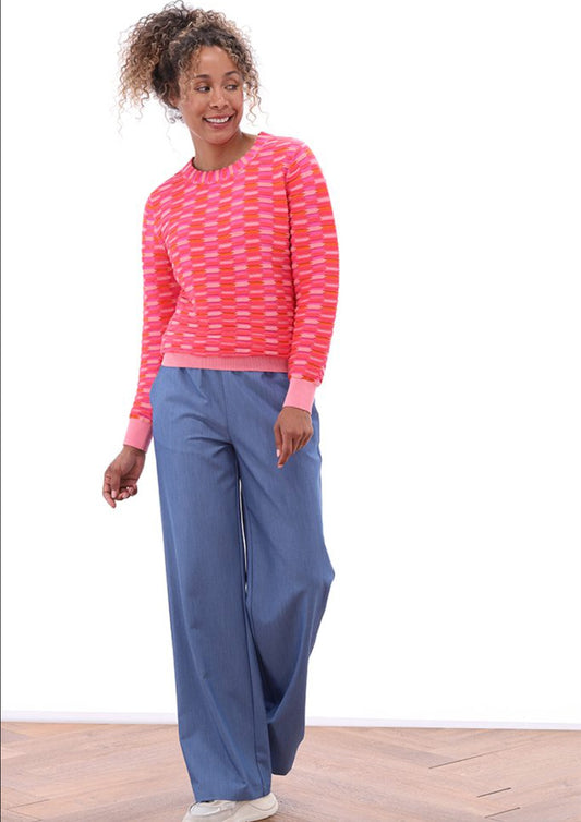 Dames - you're my lobster - broek - light jeans