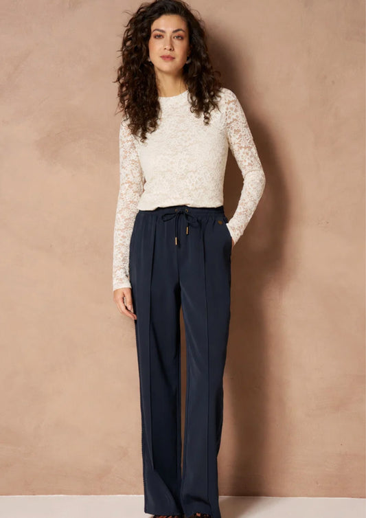 Dames - Lofty Manner - Broek - Marine blauw - Inna