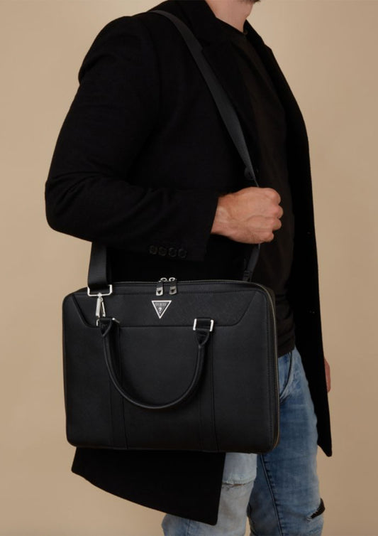 Heren - laptop tas - zwart