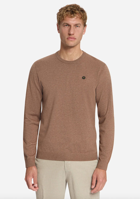 Heren - no excess - trui - light bruin