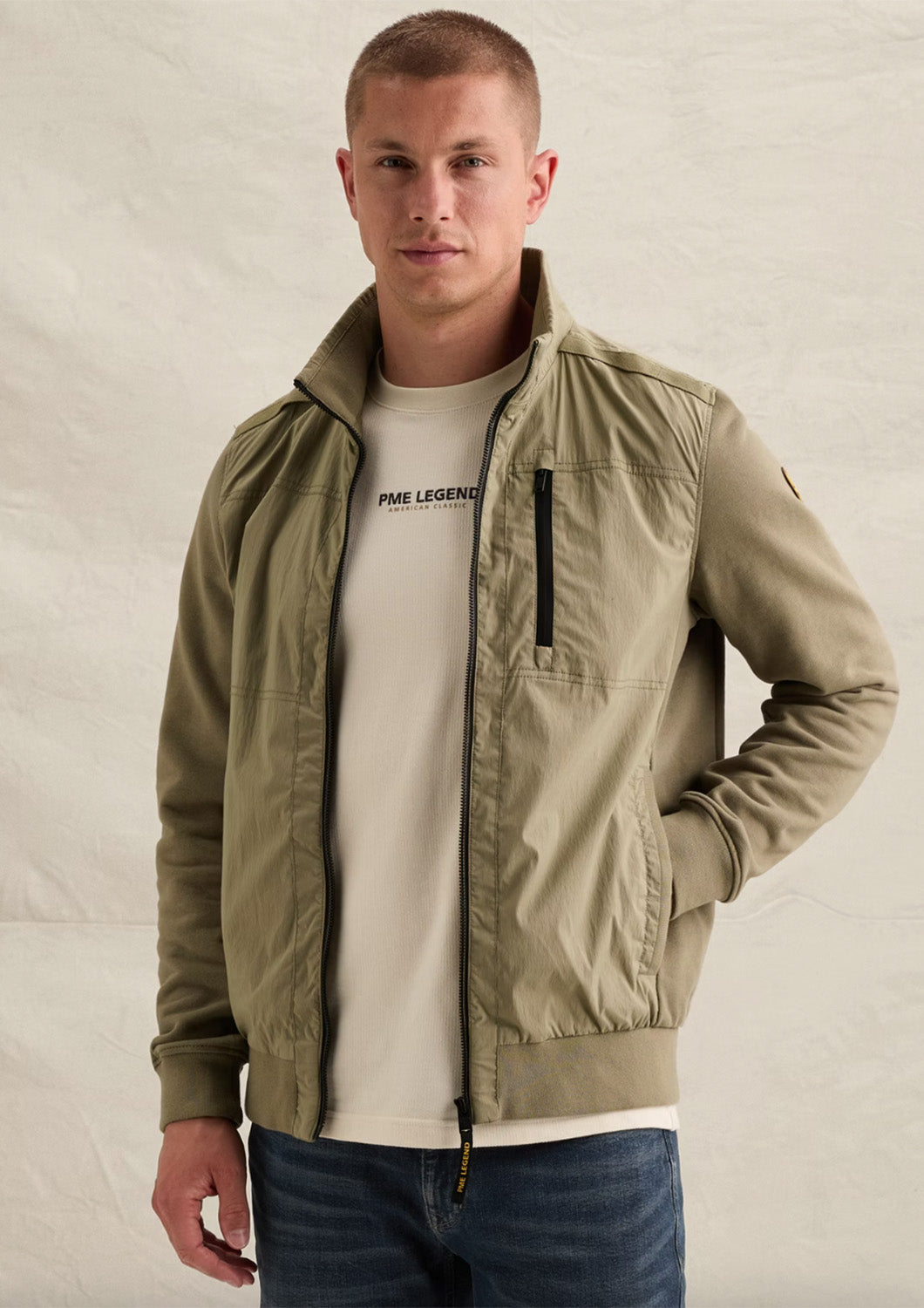 Heren - PME Legend - Jas - Kaki groen