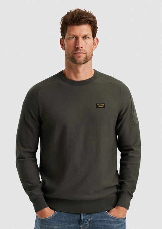 Heren - PME legend - basic trui - american classic - khaki