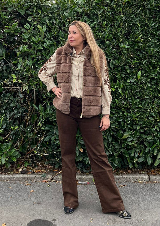 Dames - selected by global fashion - flare jeans - lili