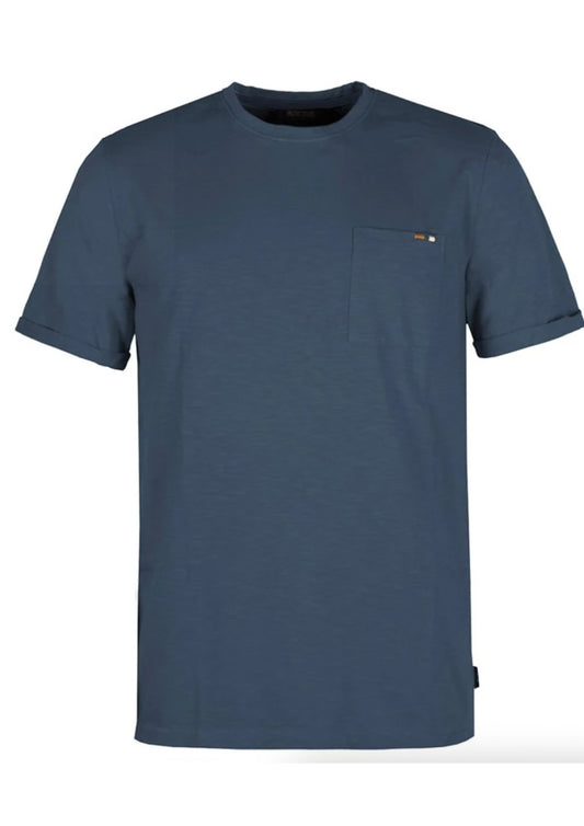 Heren - indicode - Basis T-shirt - navy