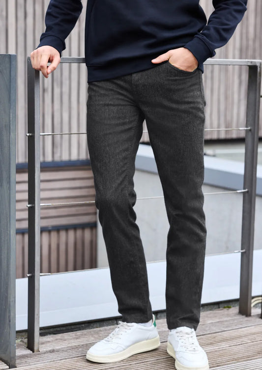 Heren - street one - jeans - grijs