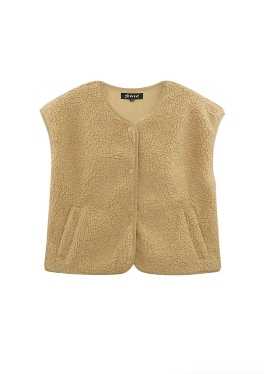 Dames - selected by global fashion - bodywarmer - lolalita - camel